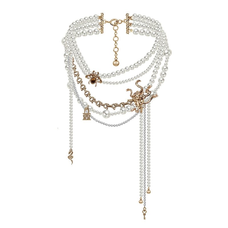 Mercedes pearl necklace - jewelry - weilin.com