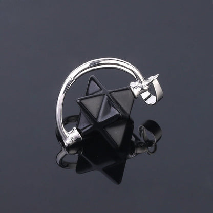 Merkaba six - pointed star pendant necklace - jewelry - weilin.com