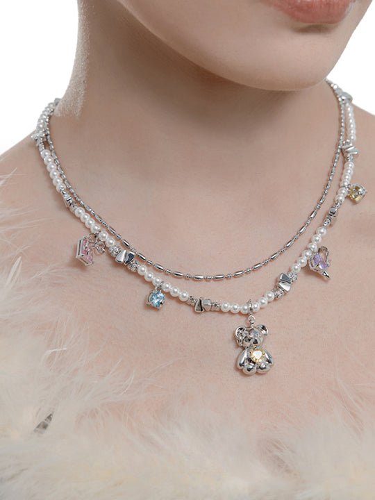 Millennial style cute bear necklace - jewelry - weilin.com