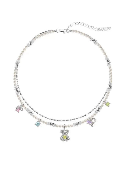 Millennial style cute bear necklace - jewelry - weilin.com