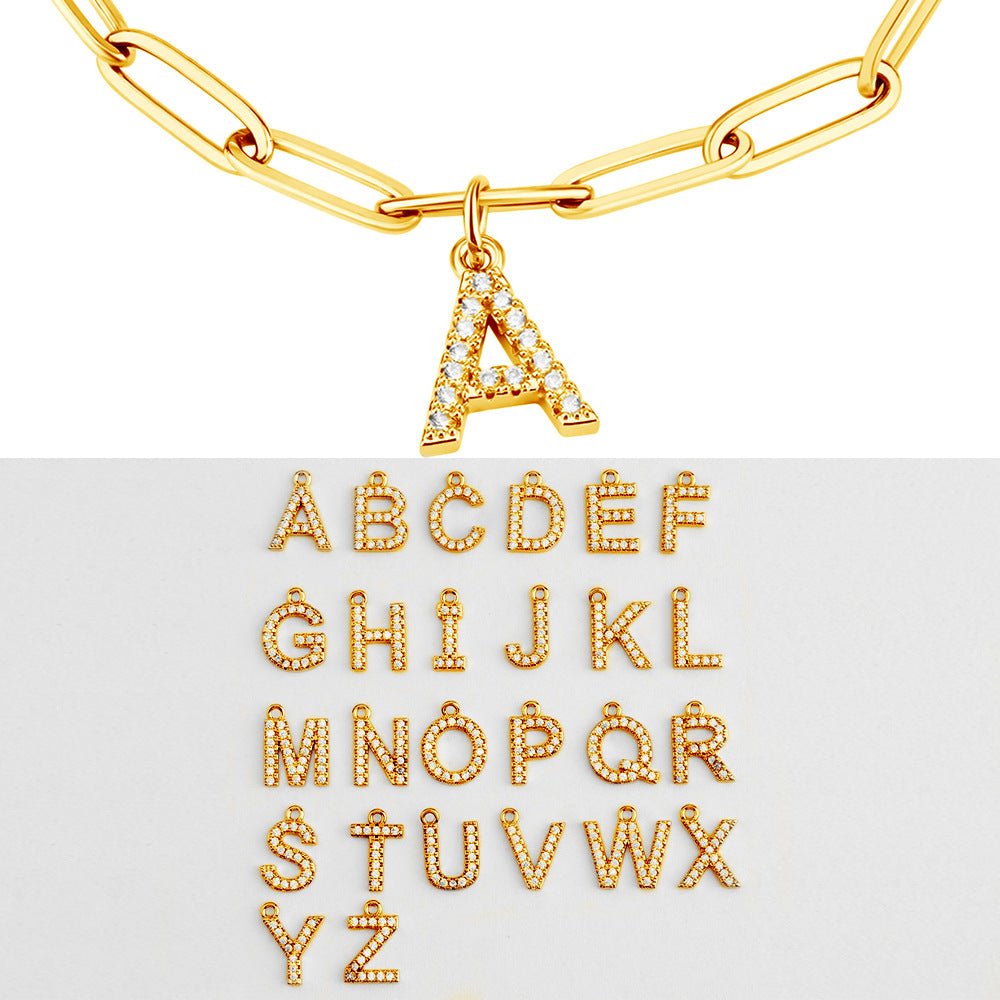 Moissanite alphabet bracelet - jewelry - weilin.com