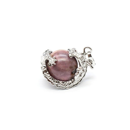 National trend crystal dragon ball rhodonite pendant - jewelry - weilin.com
