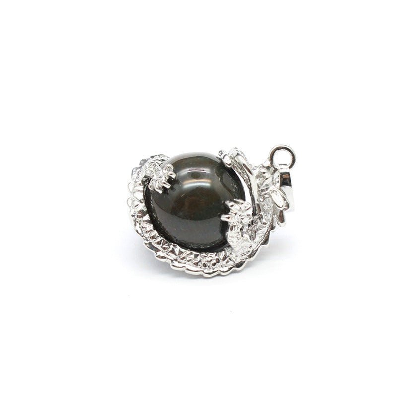 National trend crystal dragon ball rhodonite pendant - jewelry - weilin.com