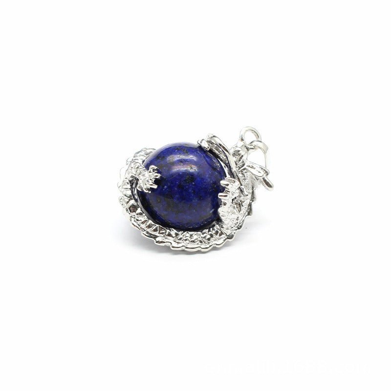 National trend crystal dragon ball rhodonite pendant - jewelry - weilin.com