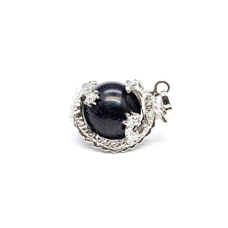 National trend crystal dragon ball rhodonite pendant - jewelry - weilin.com