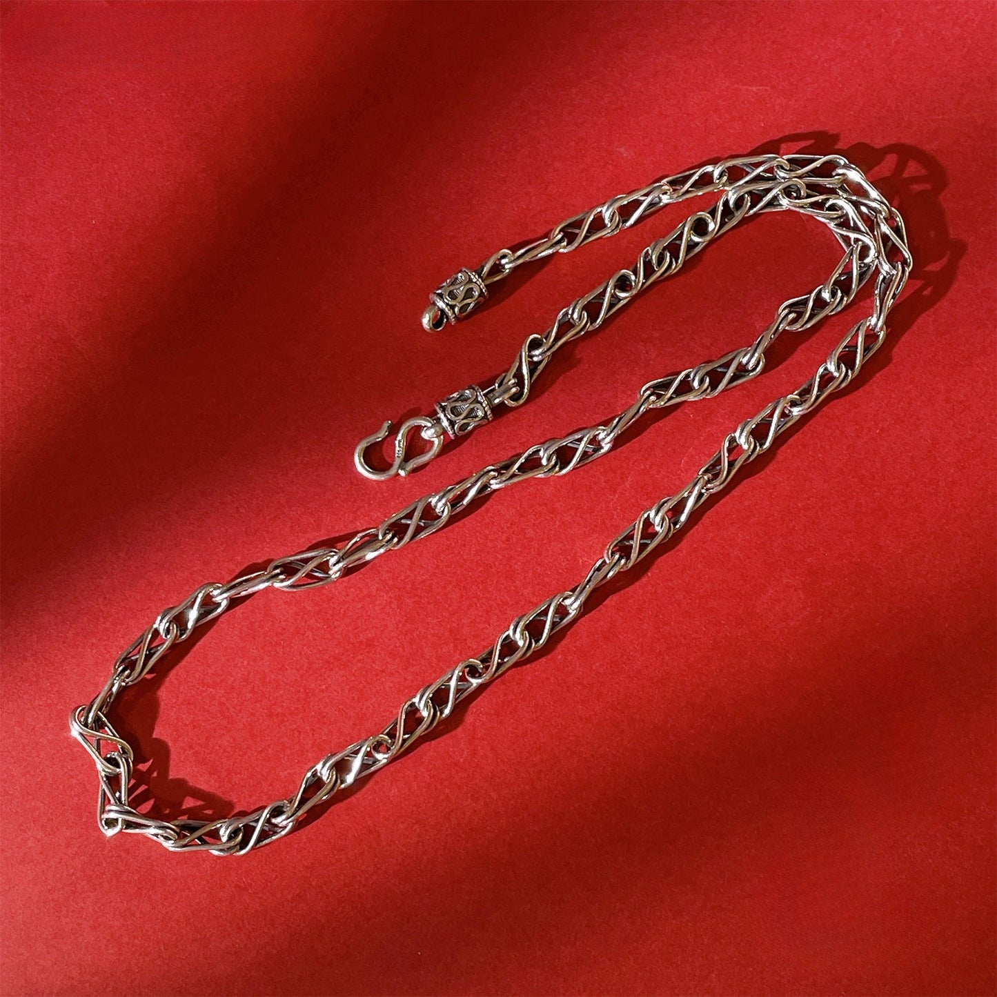 National trend S pattern sterling silver necklace - jewelry - weilin.com