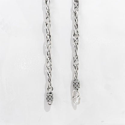 National trend S pattern sterling silver necklace - jewelry - weilin.com