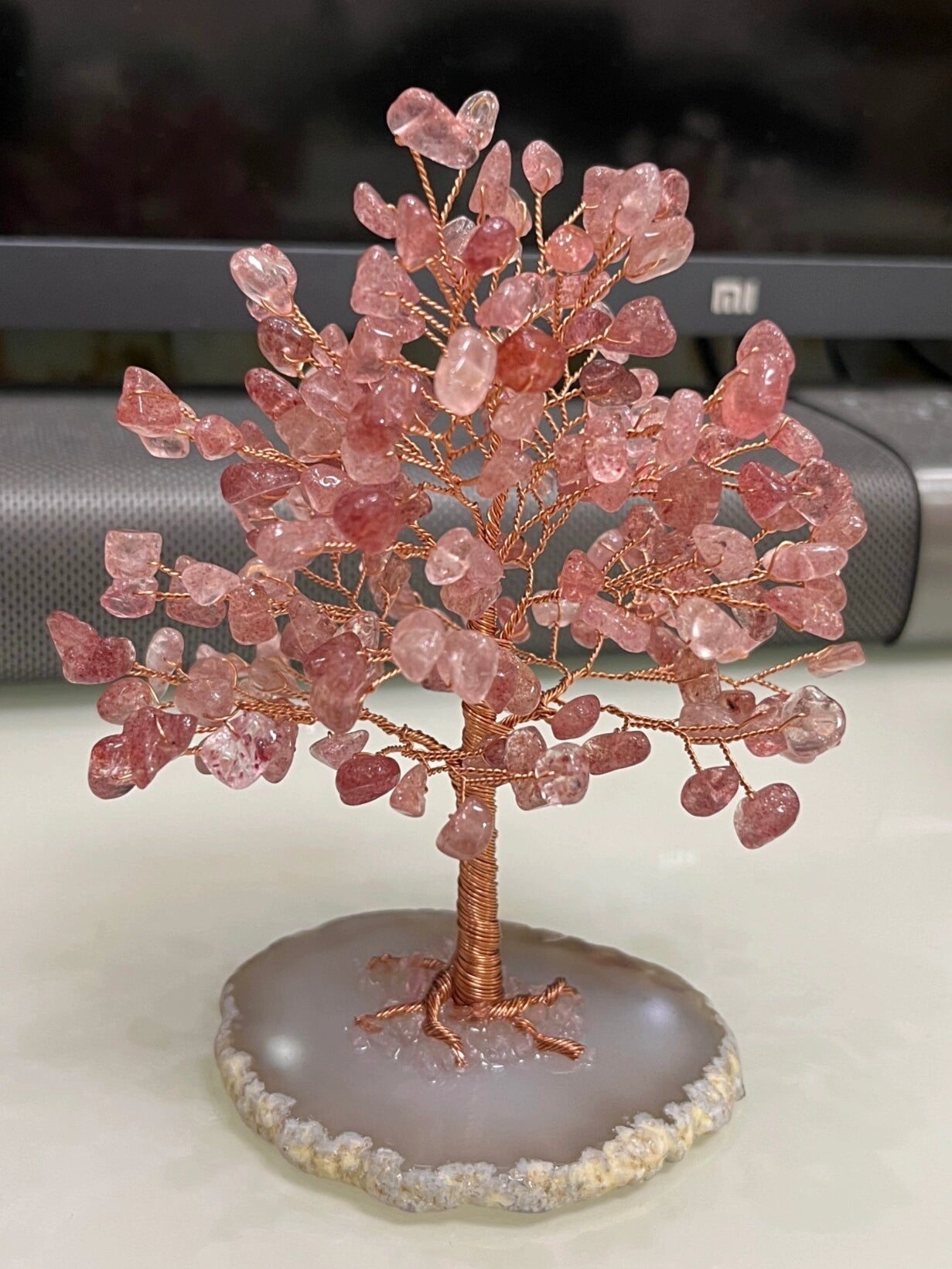 Natural crystal fortune tree decoration ornaments - jewelry - weilin.com
