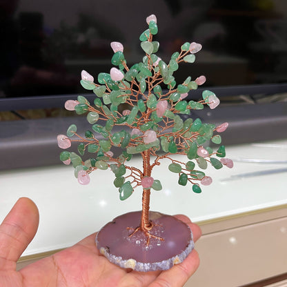 Natural crystal fortune tree decoration ornaments - jewelry - weilin.com