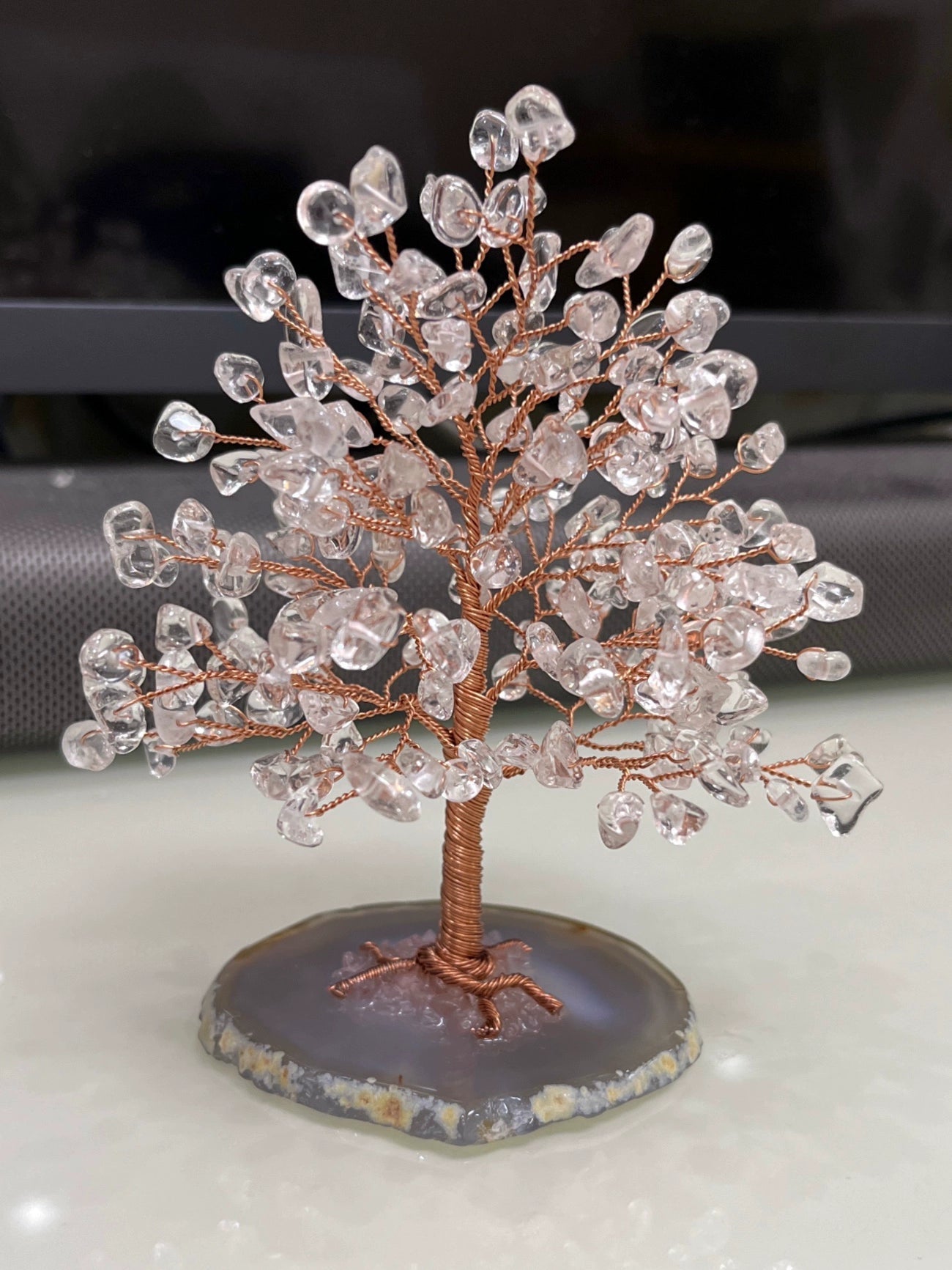 Natural crystal fortune tree decoration ornaments - jewelry - weilin.com