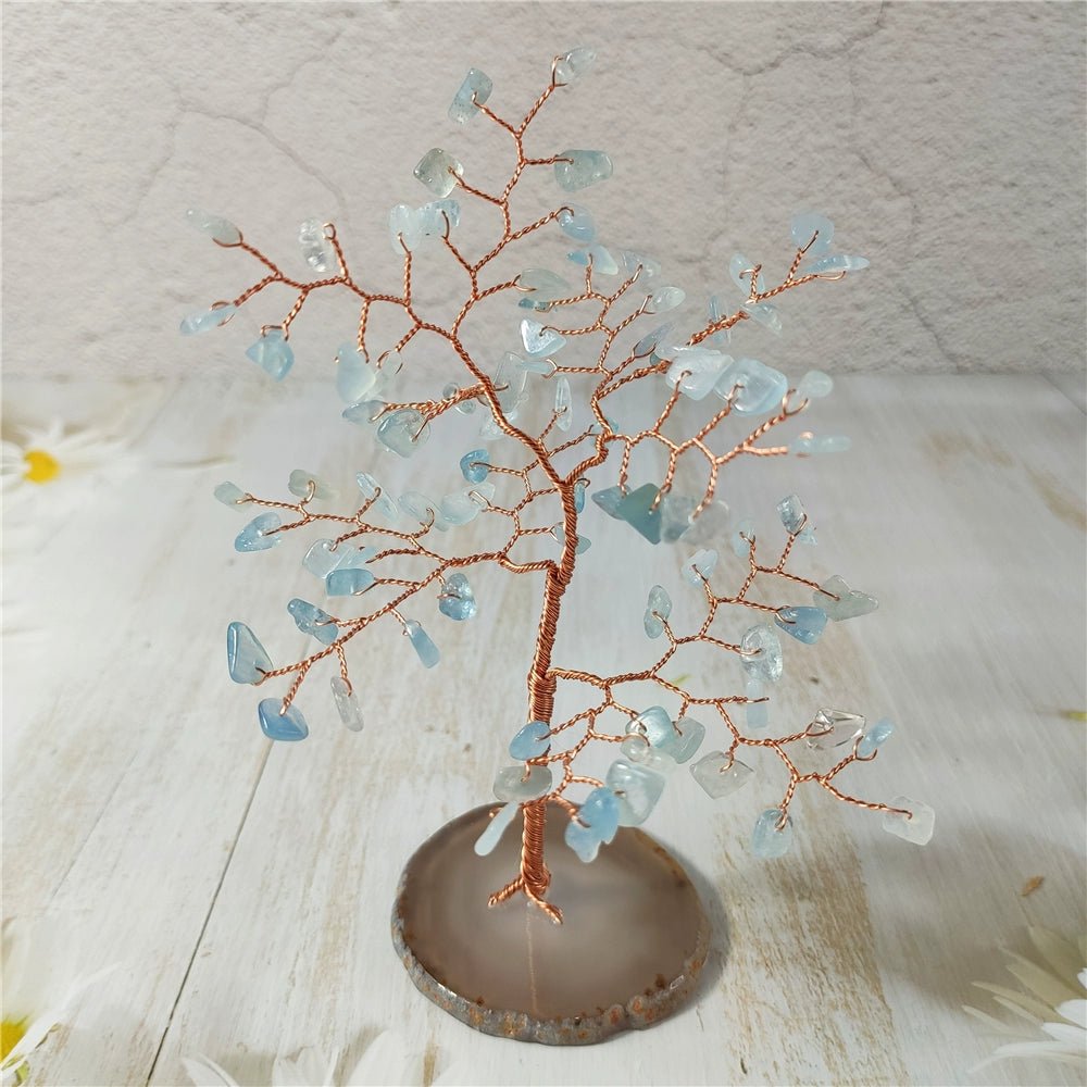 Natural crystal fortune tree decorative ornaments - jewelry - weilin.com