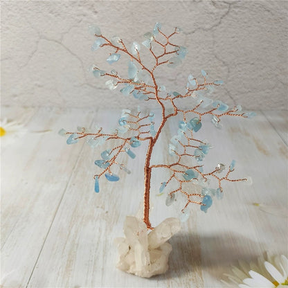 Natural crystal fortune tree decorative ornaments - jewelry - weilin.com