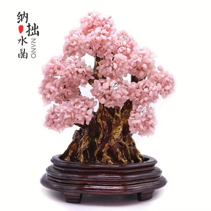 Natural crystal money tree Feng Shui fortune - attracting ornaments - jewelry - weilin.com