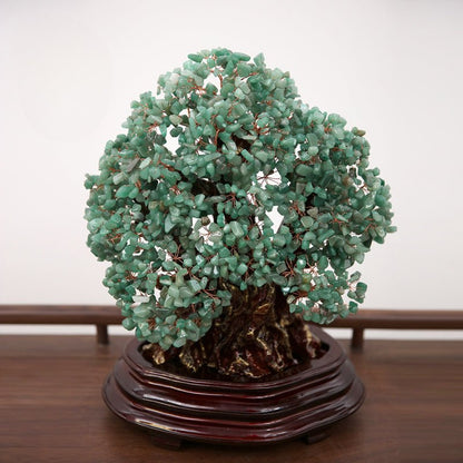 Natural crystal money tree Feng Shui fortune - attracting ornaments - jewelry - weilin.com