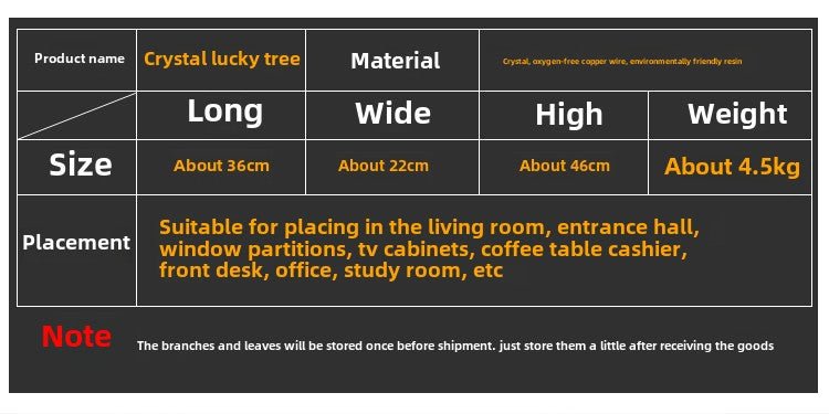 Natural crystal money tree Feng Shui fortune - attracting ornaments - jewelry - weilin.com