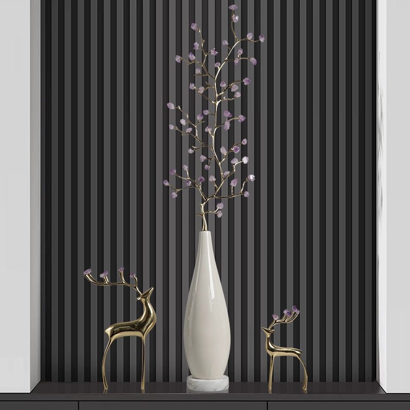 Natural crystal treasure fortune tree ice crack decorative ornaments - jewelry - weilin.com