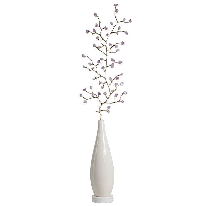 Natural crystal treasure fortune tree ice crack decorative ornaments - jewelry - weilin.com