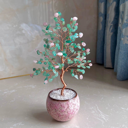 Natural crystal tree attracts peach blossoms and fortune tree decoration ornaments - jewelry - weilin.com