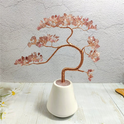 Natural crystal tree fortune tree ornaments - jewelry - weilin.com