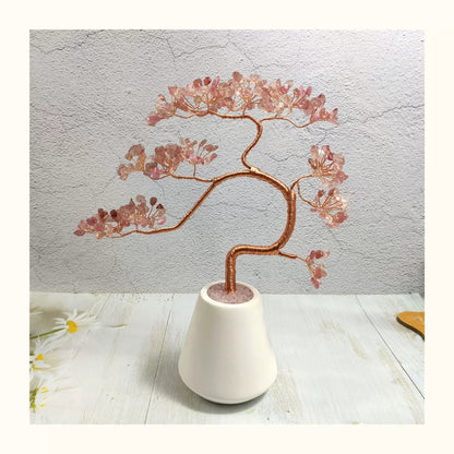Natural crystal tree fortune tree ornaments - jewelry - weilin.com