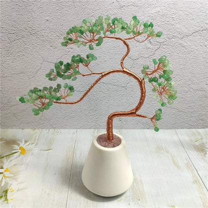 Natural crystal tree fortune tree ornaments - jewelry - weilin.com