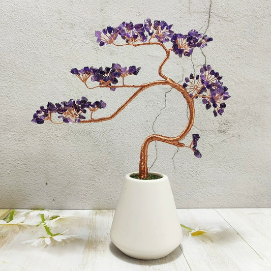 Natural crystal tree fortune tree ornaments - jewelry - weilin.com