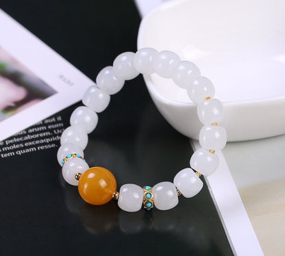 Natural Hetian Jade Bracelet - jewelry - weilin.com