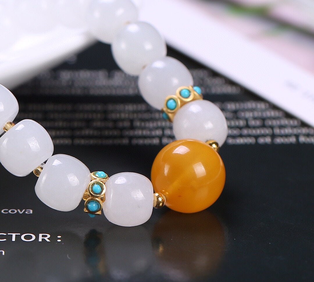 Natural Hetian Jade Bracelet - jewelry - weilin.com