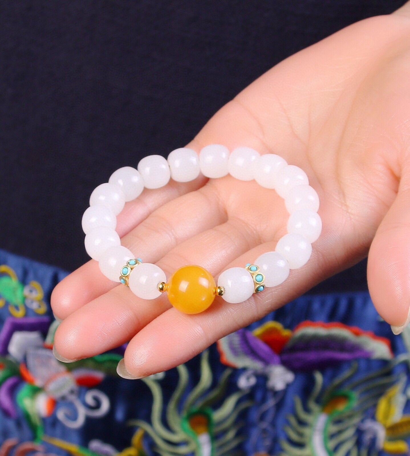 Natural Hetian Jade Bracelet - jewelry - weilin.com