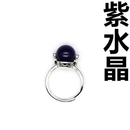 Natural stone lucky beads ring - jewelry - weilin.com