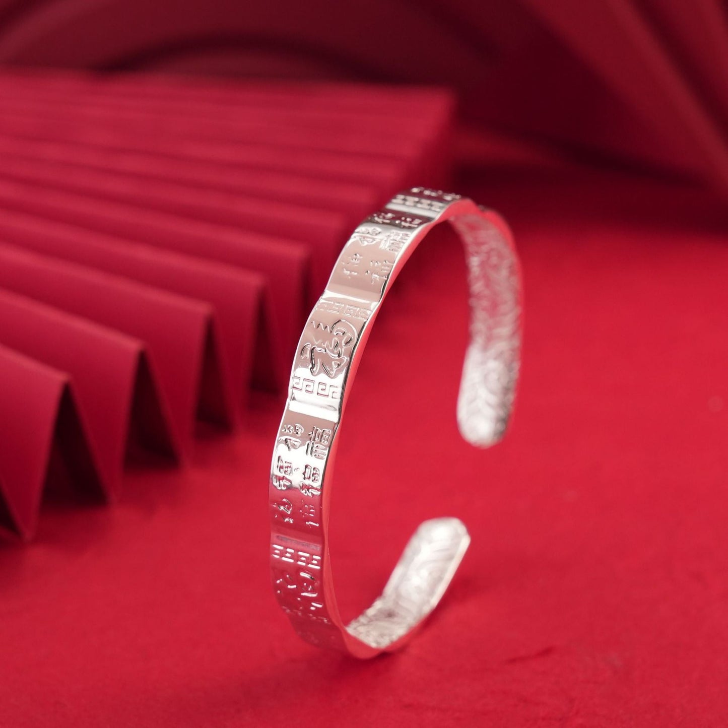 New Chinese pattern sterling silver bracelet - jewelry - weilin.com