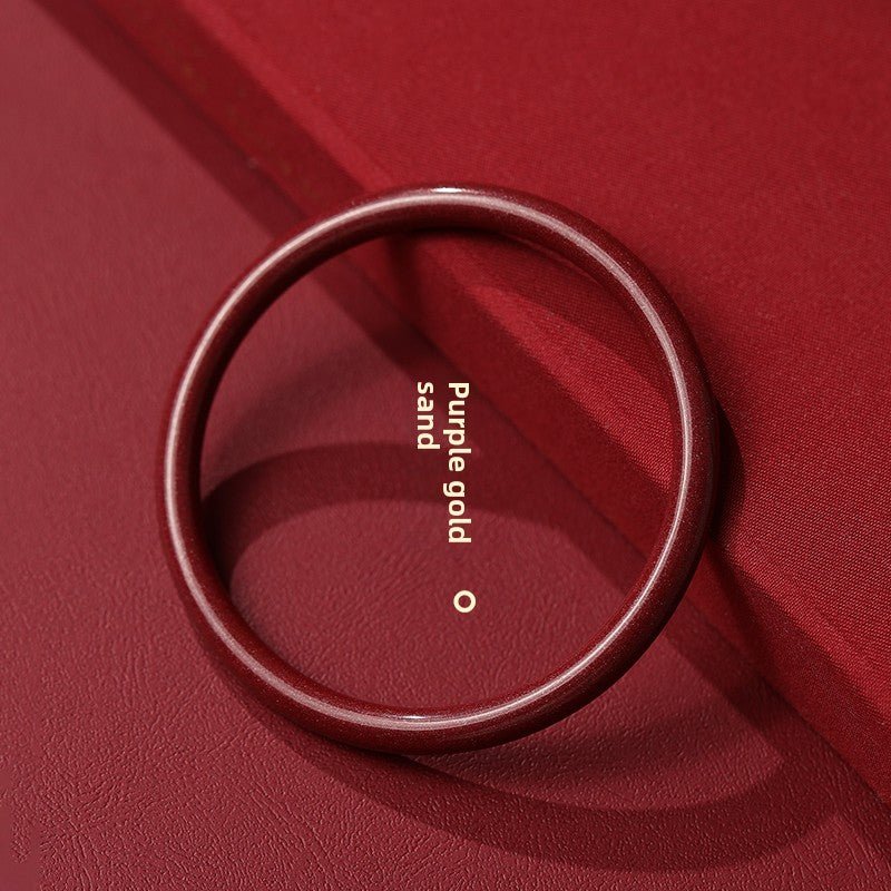 New Chinese style cinnabar purple gold sand emperor bracelet for women - jewelry - weilin.com