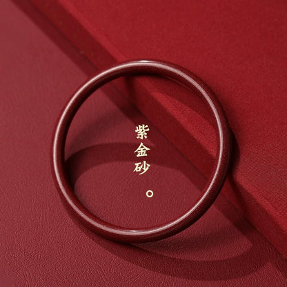 New Chinese style cinnabar purple gold sand emperor bracelet for women - jewelry - weilin.com
