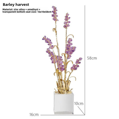 New Chinese style crystal barley harvest wheat ears decorative ornaments - jewelry - weilin.com