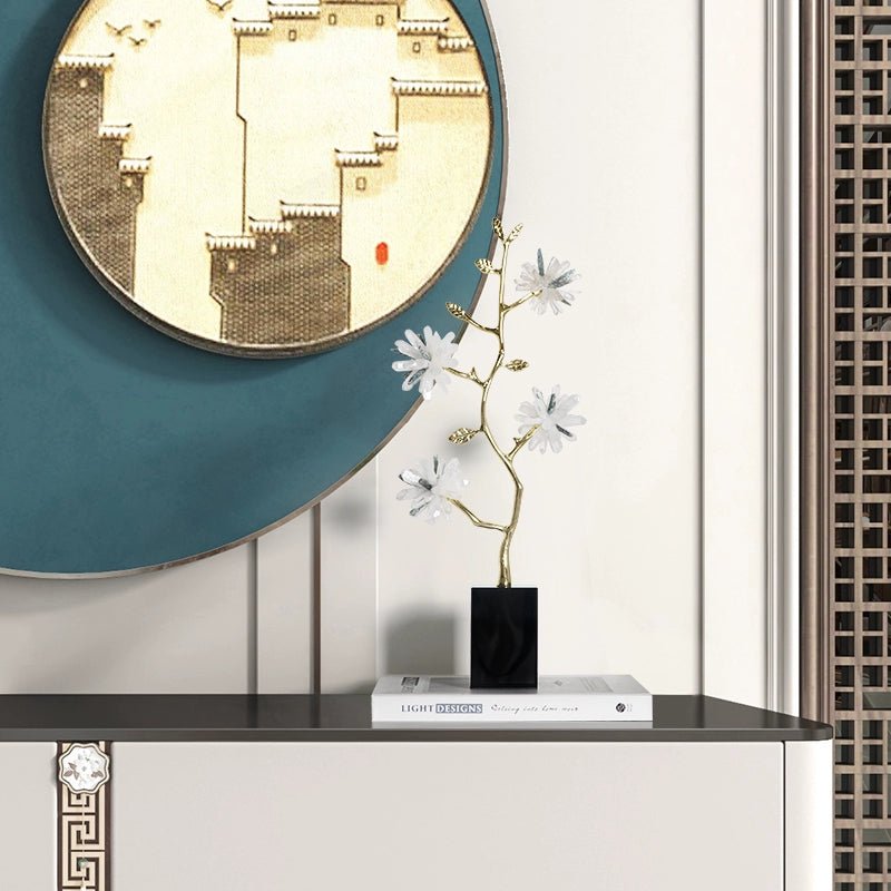 New Chinese style crystal flower branch decoration ornaments - jewelry - weilin.com