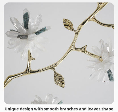 New Chinese style crystal flower branch decoration ornaments - jewelry - weilin.com