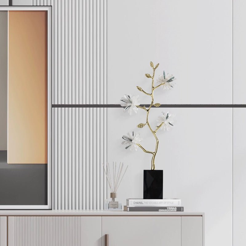 New Chinese style crystal flower branch decoration ornaments - jewelry - weilin.com