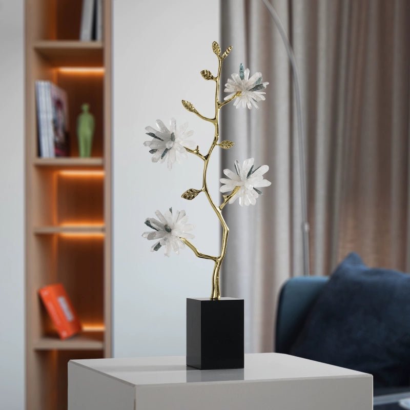 New Chinese style crystal flower branch decoration ornaments - jewelry - weilin.com