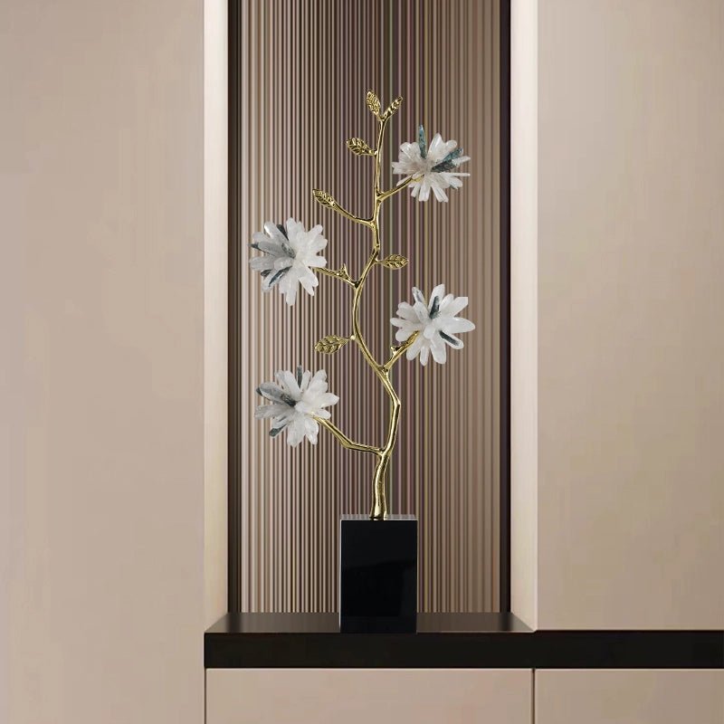 New Chinese style crystal flower branch decoration ornaments - jewelry - weilin.com