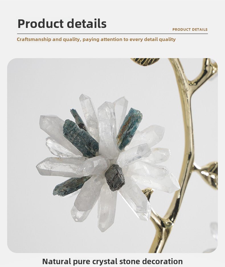 New Chinese style crystal flower branch decoration ornaments - jewelry - weilin.com