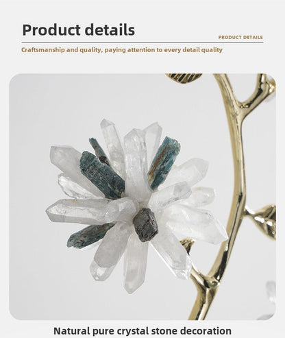 New Chinese style crystal flower branch decoration ornaments - jewelry - weilin.com