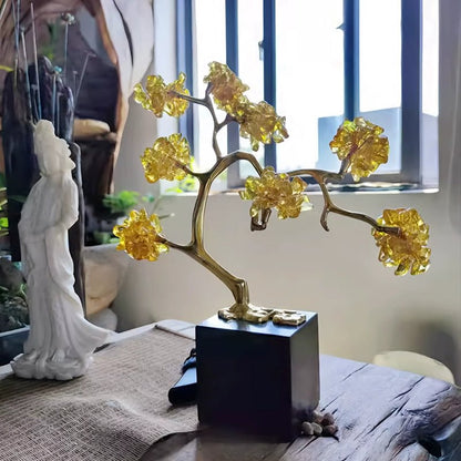 New Chinese style crystal fortune tree decoration ornaments - jewelry - weilin.com