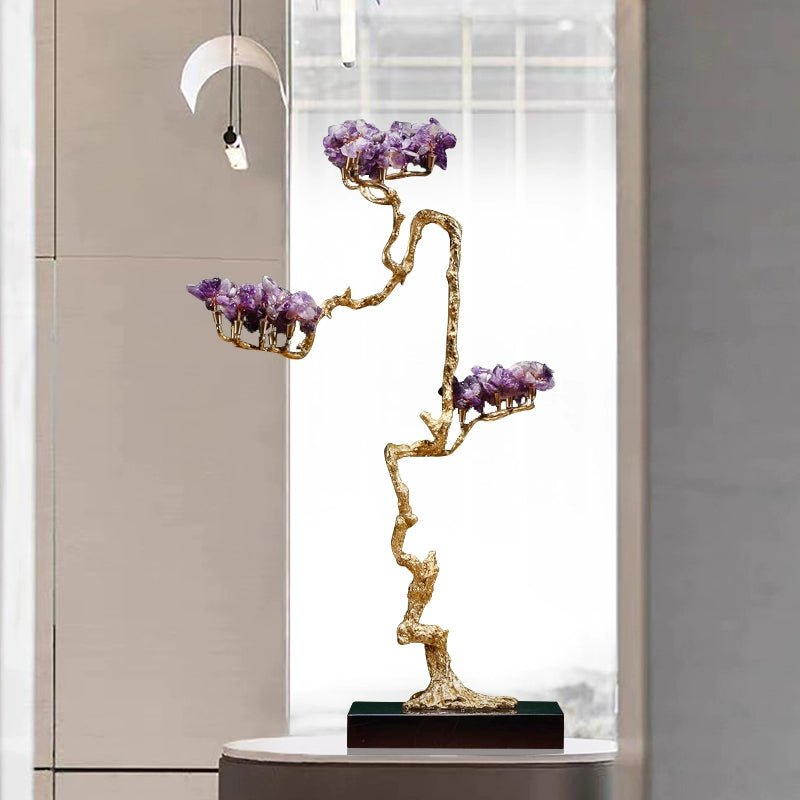 New Chinese style crystal fortune tree decoration ornaments - jewelry - weilin.com