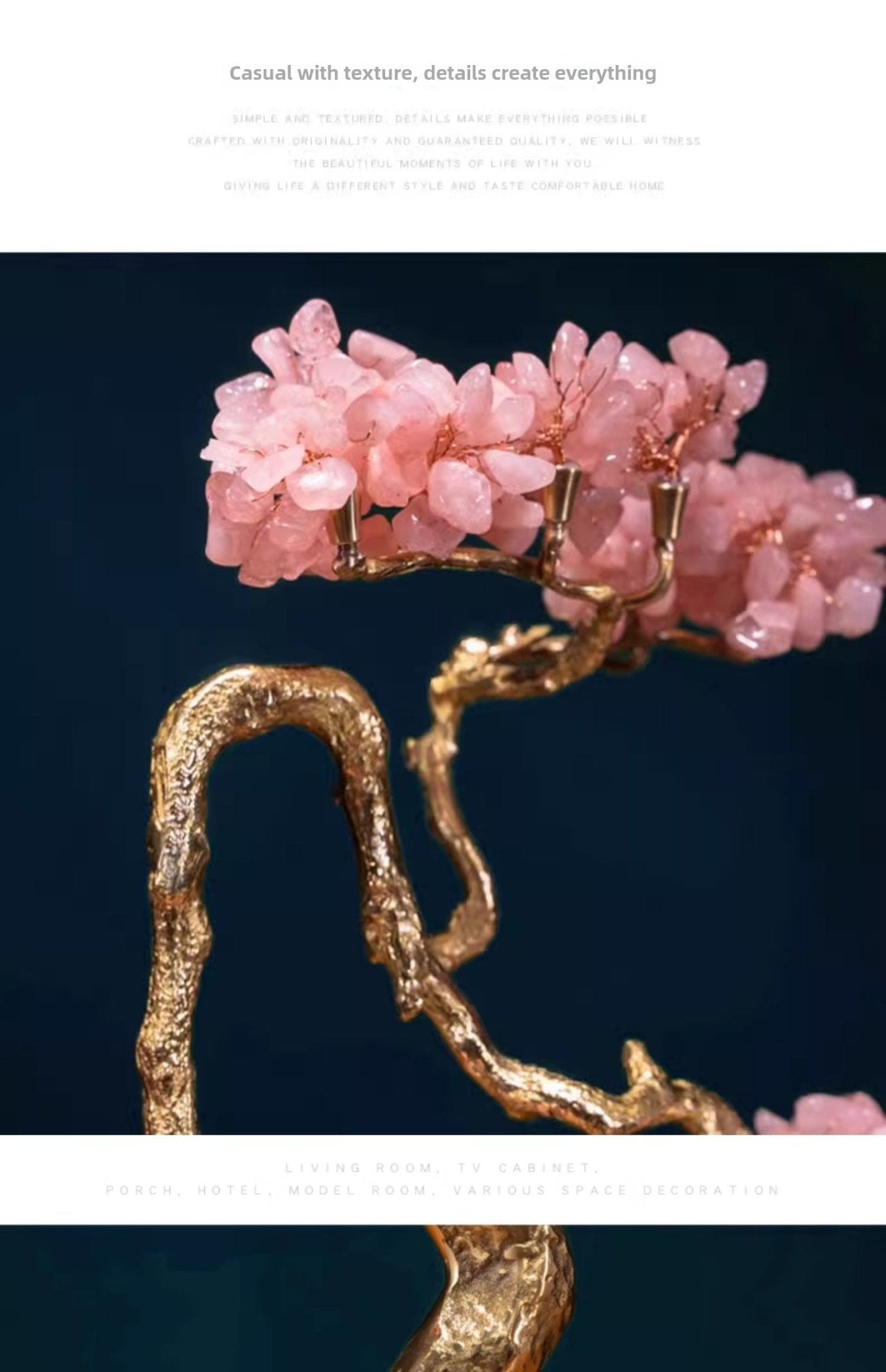 New Chinese style crystal fortune tree decoration ornaments - jewelry - weilin.com