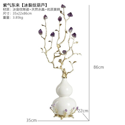 New Chinese style gourd natural amethyst stone ornaments - jewelry - weilin.com