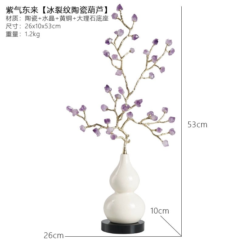 New Chinese style gourd natural amethyst stone ornaments - jewelry - weilin.com