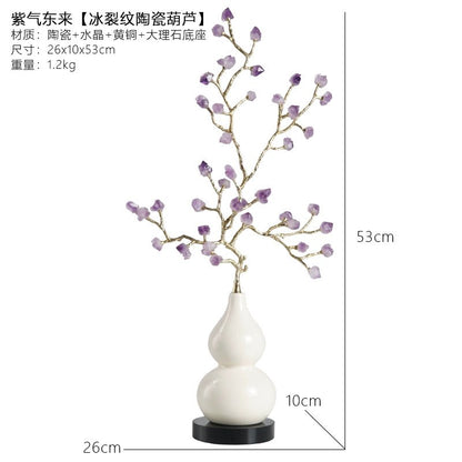 New Chinese style gourd natural amethyst stone ornaments - jewelry - weilin.com