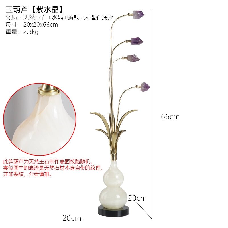 New Chinese style gourd natural amethyst stone ornaments - jewelry - weilin.com