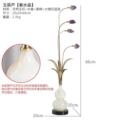 New Chinese style gourd natural amethyst stone ornaments - jewelry - weilin.com