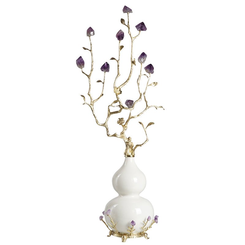 New Chinese style gourd natural amethyst stone ornaments - jewelry - weilin.com